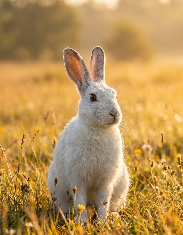 Rabbit in a field