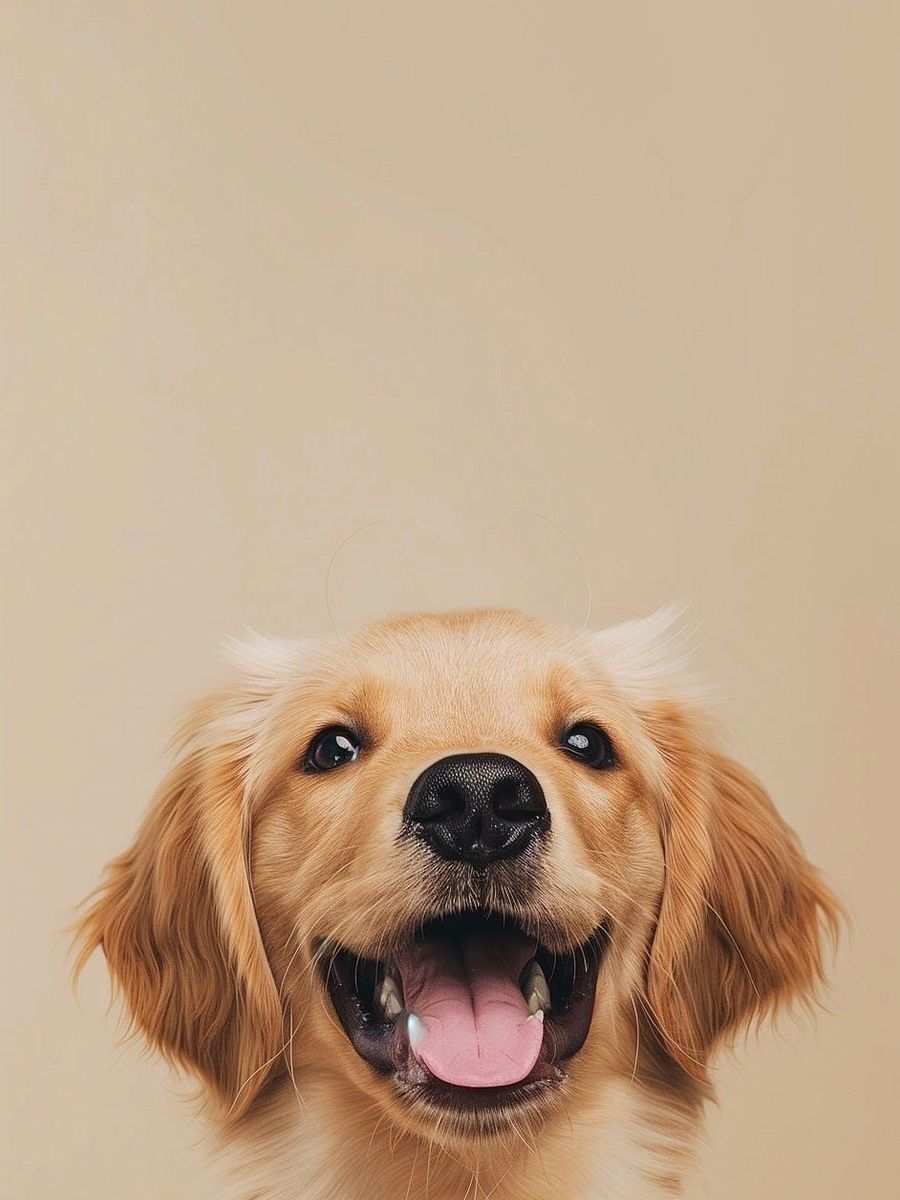 Golden retriever after a full groom