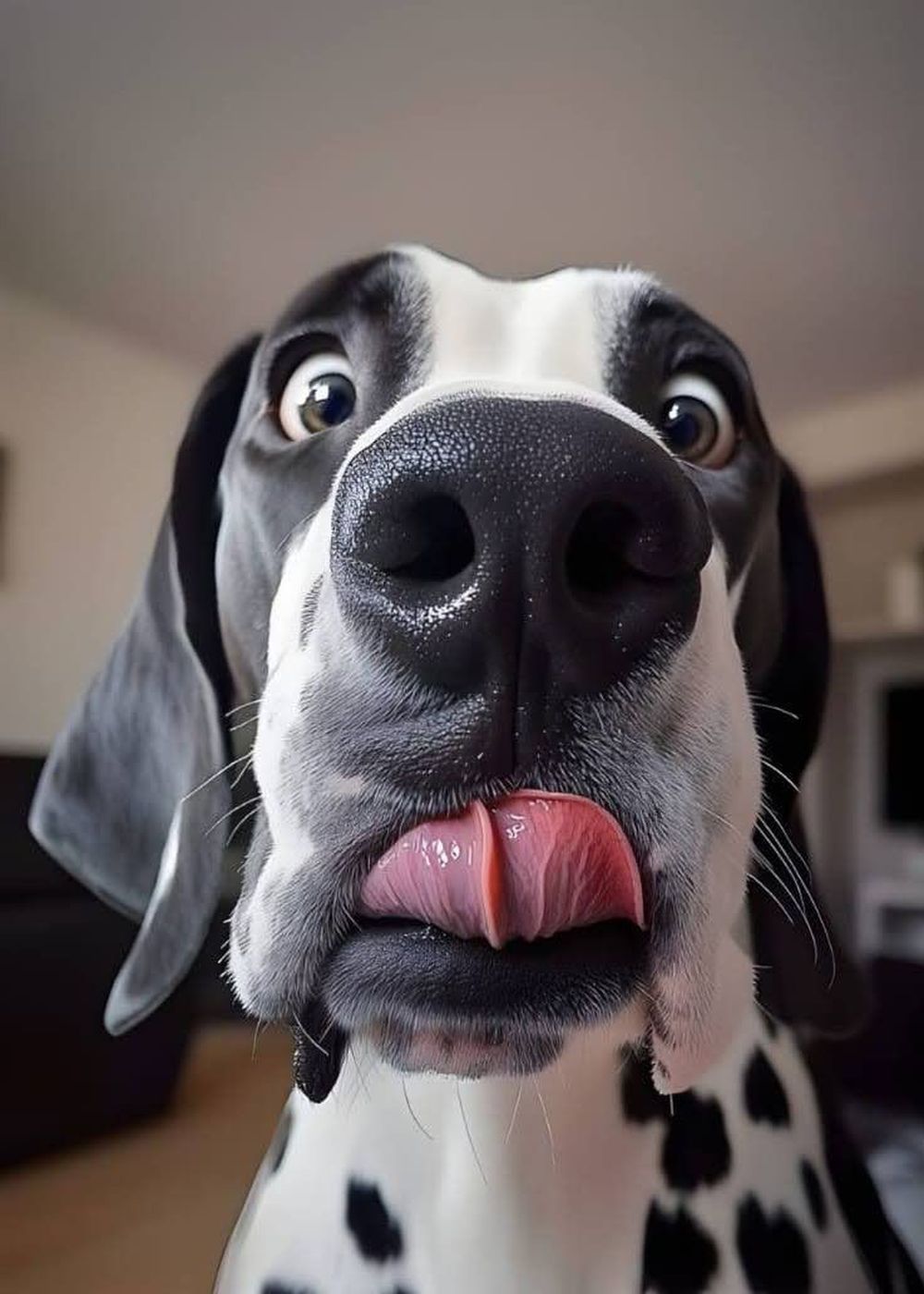 Dalmatian close up